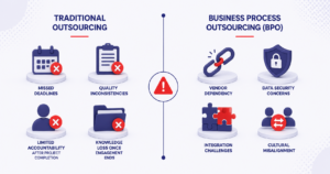 Traditional outsourcing vs BPO